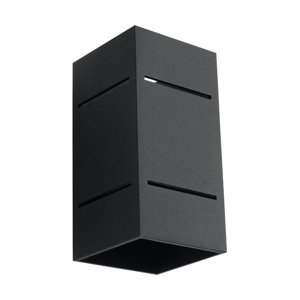 Lampada da parete nera Torre - Sollux