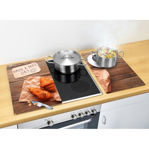 Set di copri fornelli in vetro temperato 2 pz 30x52 cm Nice Day – Allstar-image-1