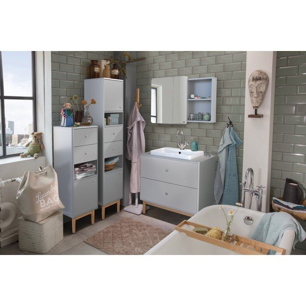 Mobile bagno alto sospeso grigio 40x100 cm Color Bath - Tom Tailor-image-1