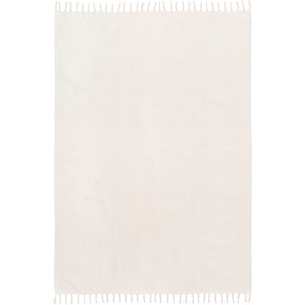 Tappeto bianco in cotone tessuto a mano , 160 x 230 cm Agneta - Westwing Collection