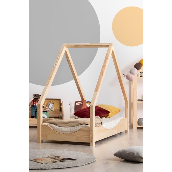 Letto per bambini Loca Elin in legno di pino, 90 x 140 cm - Adeko-image-1