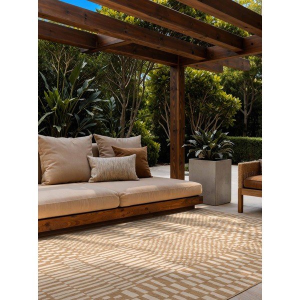 Tappeto da interno/esterno color crema/di colore naturale 160x230 cm Haringey Barkham – Ted Baker-image-1