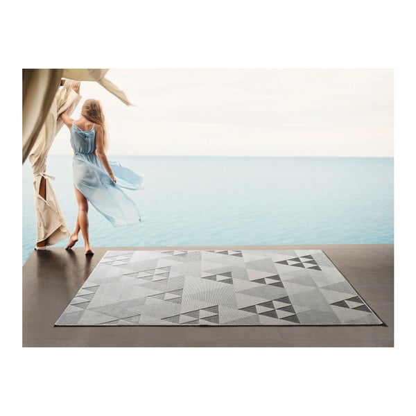 Tappeto per esterni beige Triangoli, 120 x 170 cm Clhoe - Universal-image-2