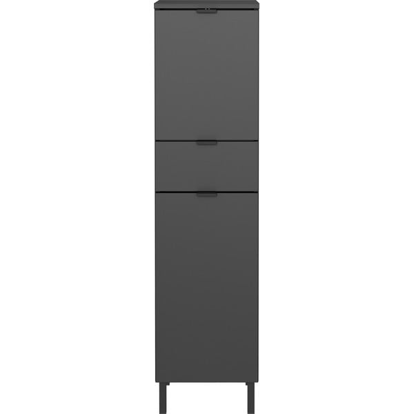 Mobile per bagno color antracite alto e stretto 30x120 cm Arcena – Germania