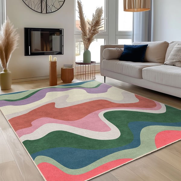 Tappeto lavabile 120x180 cm Squiggly Breeze – Mila Home-image-3