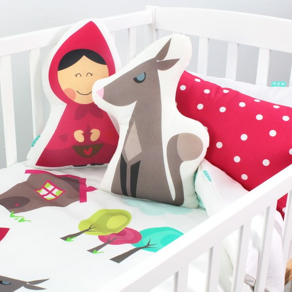 Copripiumino e cuscino in cotone per bambini , 100 x 120 cm Grandma - Mr. Fox-image-2