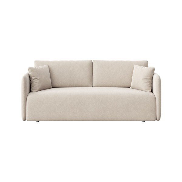 Divano beige allungabile rivestito in velluto 220 cm Chaum – Rodier