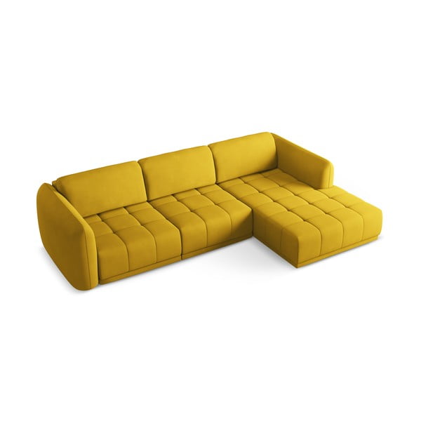 Divano angolare giallo (con penisola a destra) Hoku – Makamii-image-4