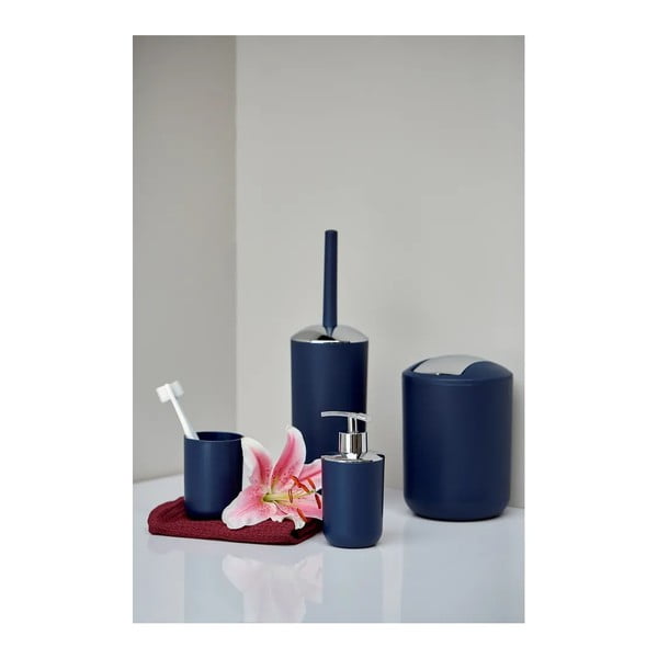 Set di accessori da bagno in plastica blu scuro Brasil - Wenko-image-2