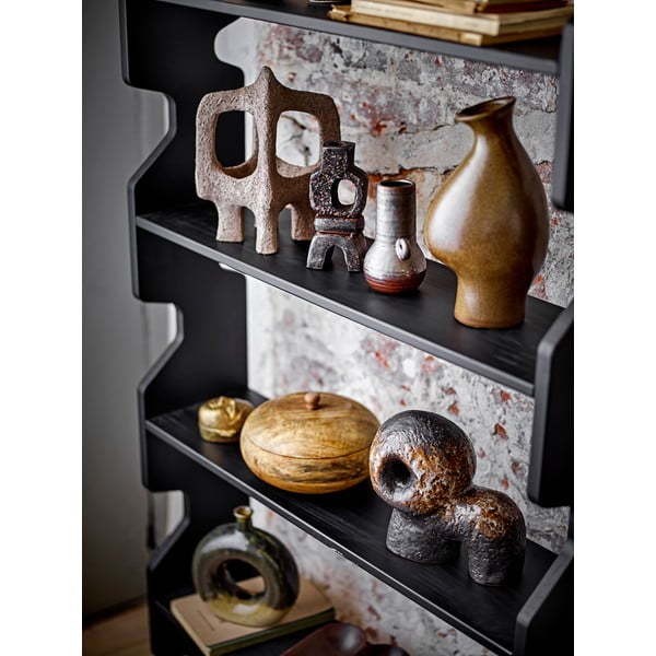 Libreria in legno di pino nero 84x140x20 cm Savoya - Bloomingville-image-4