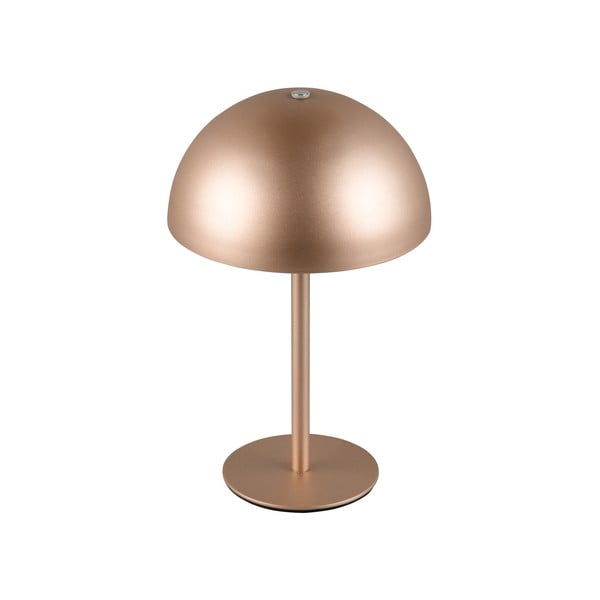 Lampada da tavolo LED color bronzo con paralume in metallo (altezza totale 21 cm) Munoz – Trio-image-2
