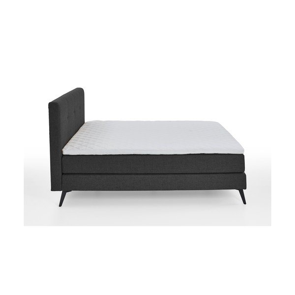 Letto boxspring color antracite 160x200 cm ANCONA – Meise Möbel-image-2