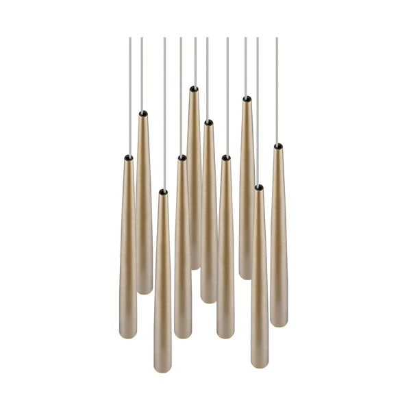 Lampadario LED dorato ø 30 cm Cala – Trio Select-image-2