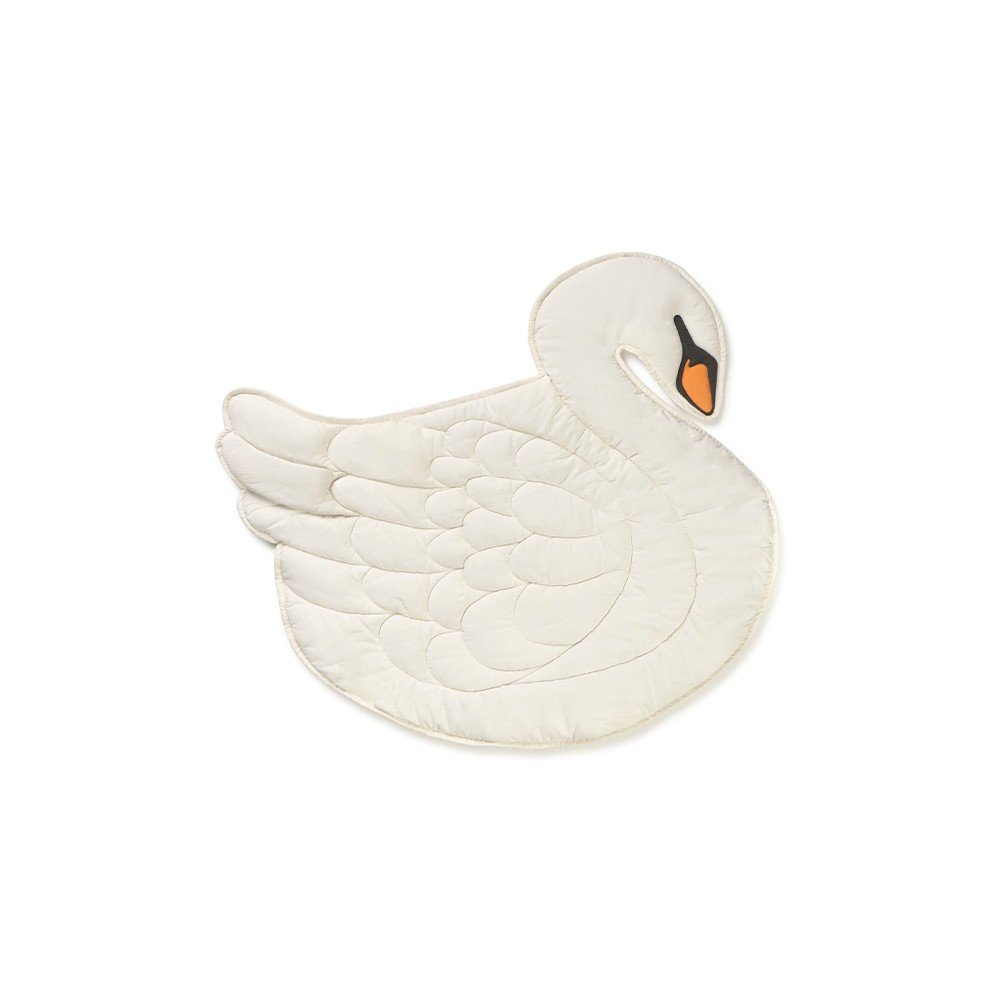 Palestrina per bambini color crema 100x110 cm Swan – Lorena Canals | Tappeti e palestrine per neonati