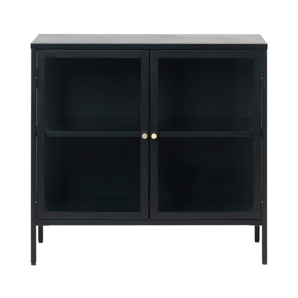 Vetrina nera, lunghezza 90 cm Carmel - Unique Furniture