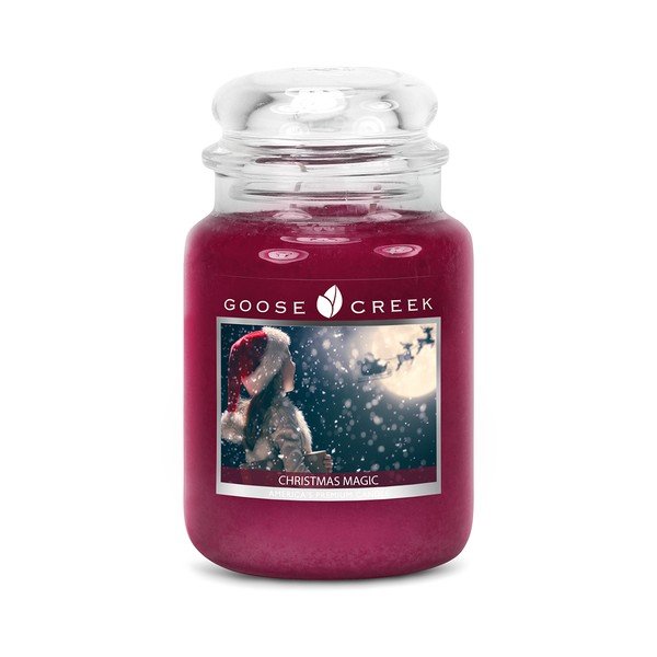 Candela profumata in scatola di vetro Magia del Natale, 150 ore di combustione - Goose Creek