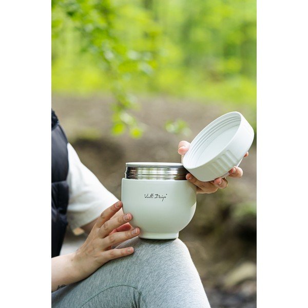 Borraccia termica bianca in acciaio inox 680 ml Fuori – Vialli Design-image-1