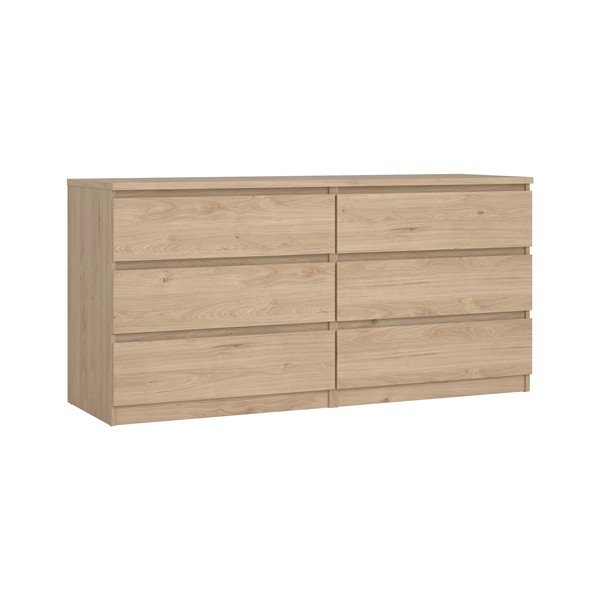 Credenza di colore naturale con effetto rovere 154x76x50 cm Naia – Tvilum