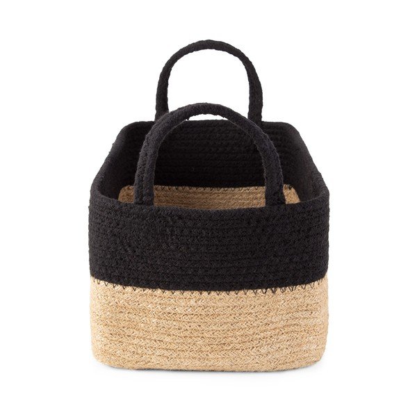 Cestino in iuta e cotone Basic, 29 x 20 cm - Compactor-image-2
