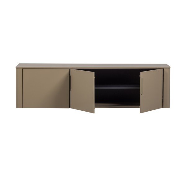 Mobile TV grigio tortora in pino massiccio 154x56x44 cm Gunnar – WOOOD-image-2
