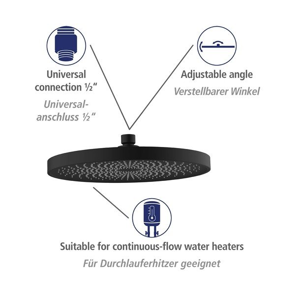 Soffione doccia ø 26 cm Soft Water - Wenko-image-4