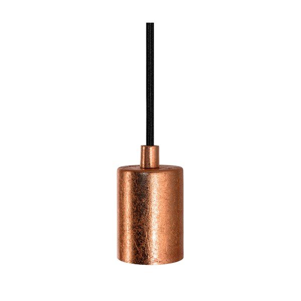 Lampada a sospensione nero/arancio con paralume in metallo ø 5 cm Cero - Sotto Luce-image-1