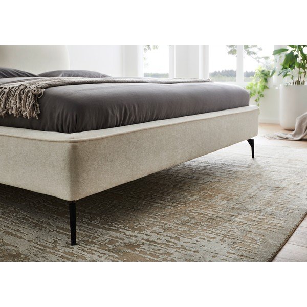 Letto matrimoniale imbottito avorio rete non inclusa 160x200 cm Infinity – Meise Möbel-image-3