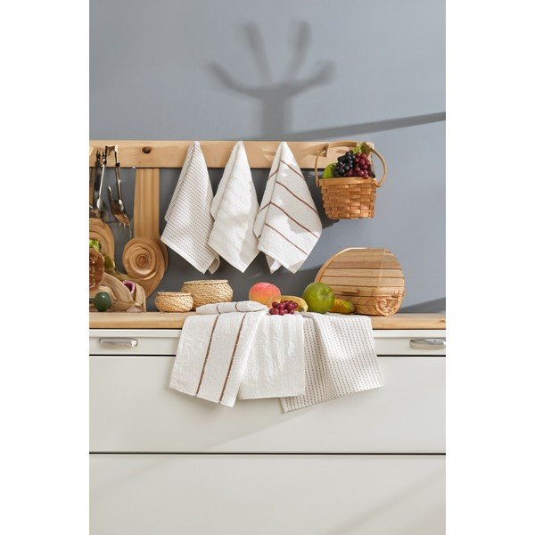 Set di strofinacci in cotone 6 pz 30x50 cm Sofya – Foutastic-image-2