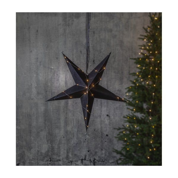 Decorazione luminosa natalizia nera, ø 60 cm Velvet - Star Trading