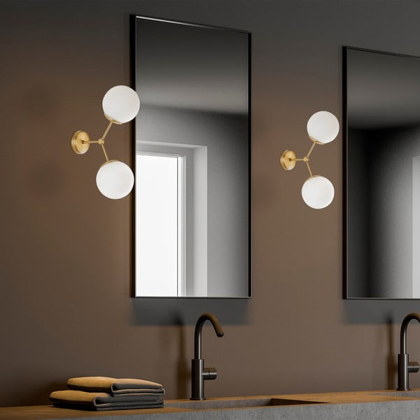 Lampada da parete di colore bianco-oro Damar - Opviq lights-image-4