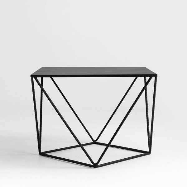 Tavolino nero Custom Form Daryl, lunghezza 55 cm - CustomForm-image-1