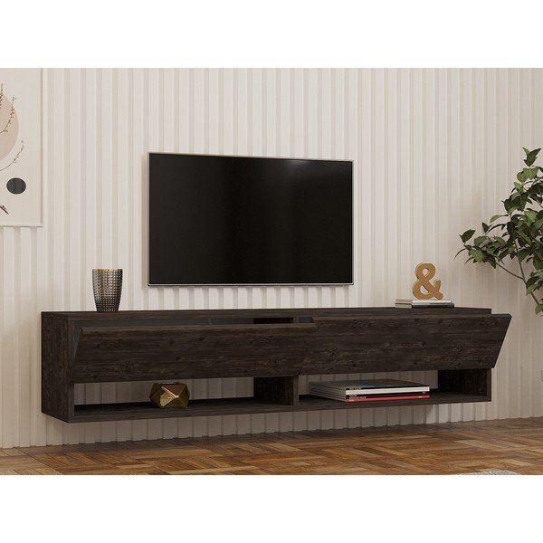 Mobile TV antracite 141x31x30 cm Arges - Kalune Design-image-4