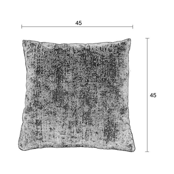 Cuscino blu scuro con imbottitura Sarona Vintage, 45 x 45 cm - Zuiver-image-2