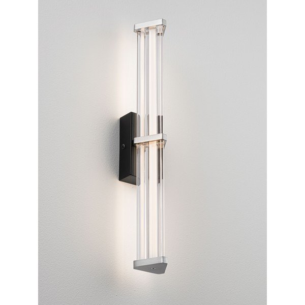 Lampada da parete LED nera opaca/color argento opaco in metallo con intensità regolabile Pheme – Nova Luce-image-3