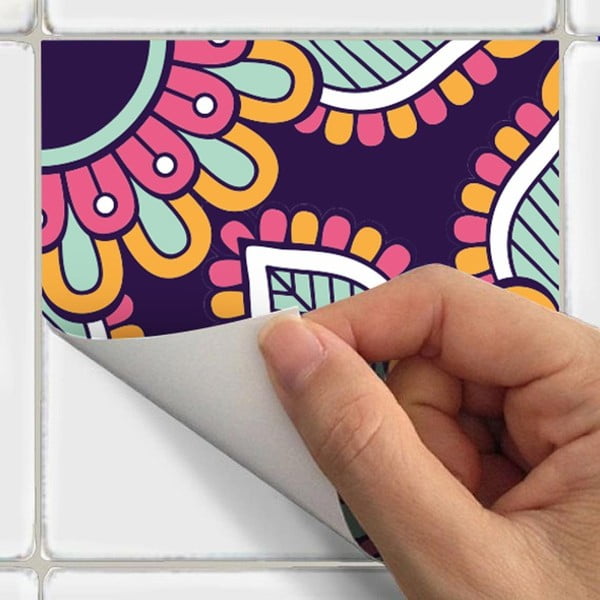 Set di 30 adesivi murali Tiles Azulejos , 15 x 15 cm Mariska - Ambiance-image-1