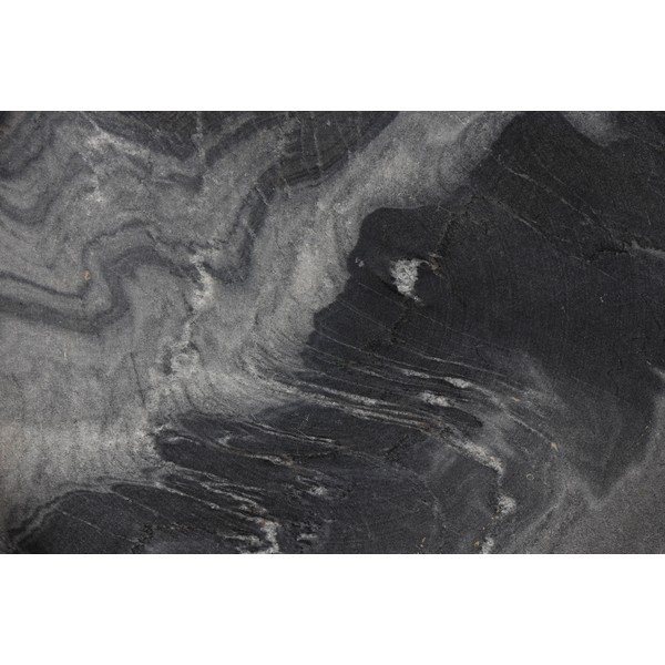 Tavolino rotondo con piano in marmo ø 33 cm Karrara – White Label-image-2