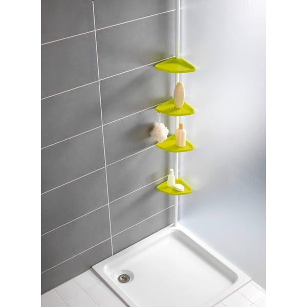 Žlutá teleskopická police do sprchy Wenko Compact-image-3