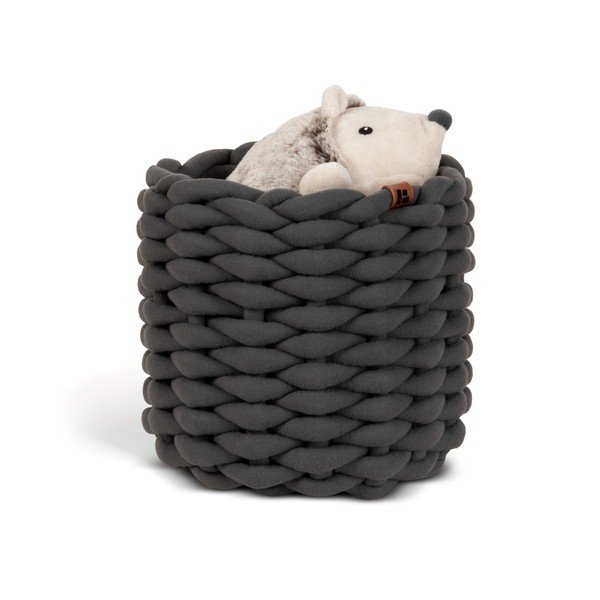 Cesto in tessuto ø 21x17 cm Peach Skin Round S – Bigso-image-4