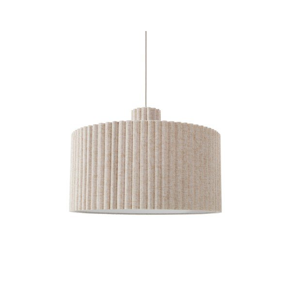 Lampadario beige in lino ø 60 cm Alina – Jotex