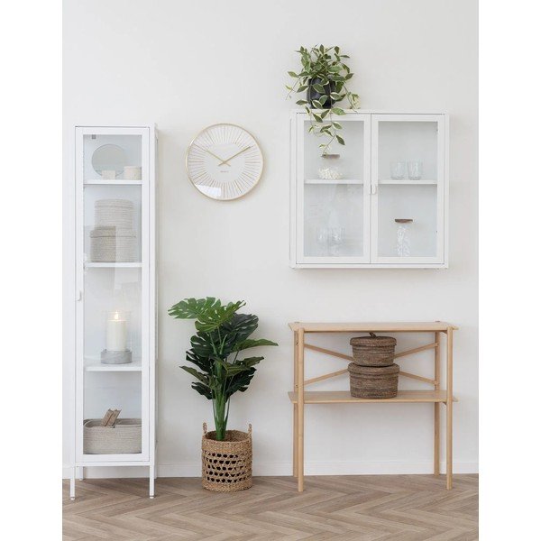 Vetrina in metallo bianca 40x180 cm Brisbane - House Nordic-image-1