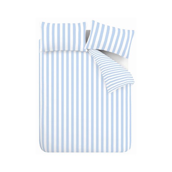 Set copripiumino e federa bianco/blu per letto singolo 135x200 cm Stripe Tease – Sassy B