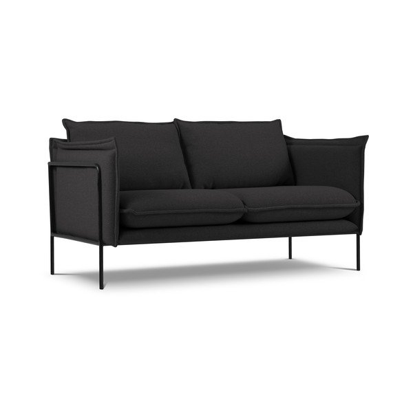 Divano nero , 145 cm Andrea - Interieurs 86-image-1