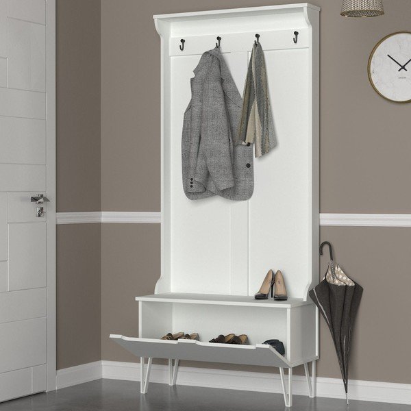 Armadio bianco con specchio Ratto Floria - Tera Home-image-2
