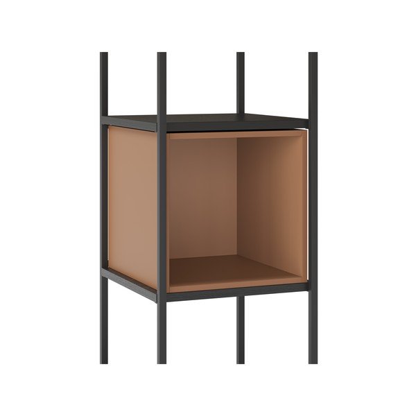 Libreria in nero e mattone 36x179 cm Anya - Marckeric-image-4