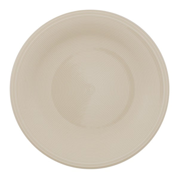 Piatto da dessert in porcellana bianca e beige Villeroy & Boch , ø 21,5 cm Like Color Loop - like | Villeroy & Boch
