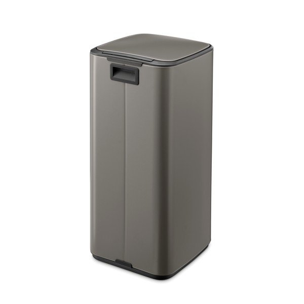 Cestino per la spazzatura grigio in acciaio con pedale 30 l Bo – Brabantia-image-3