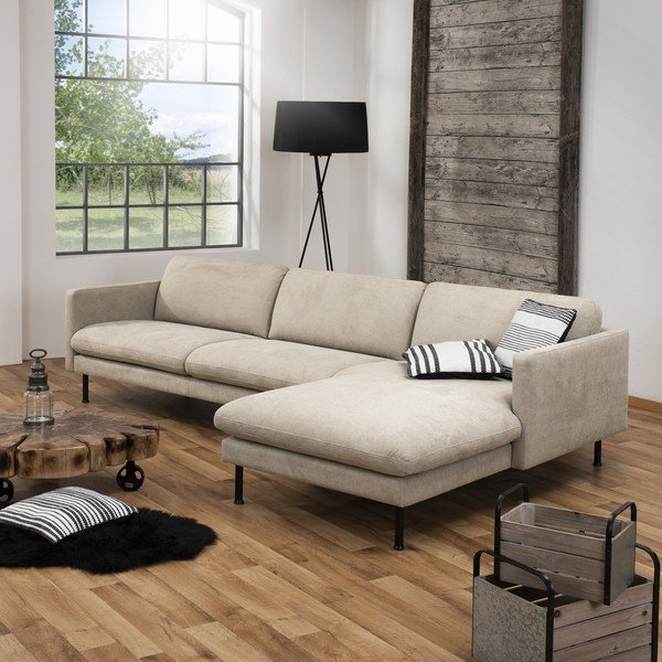 Divano angolare beige , angolo destro Nathan - Max Winzer-image-1