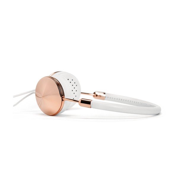 Cuffie bianche con dettagli in oro rosa Layla - Frends-image-2