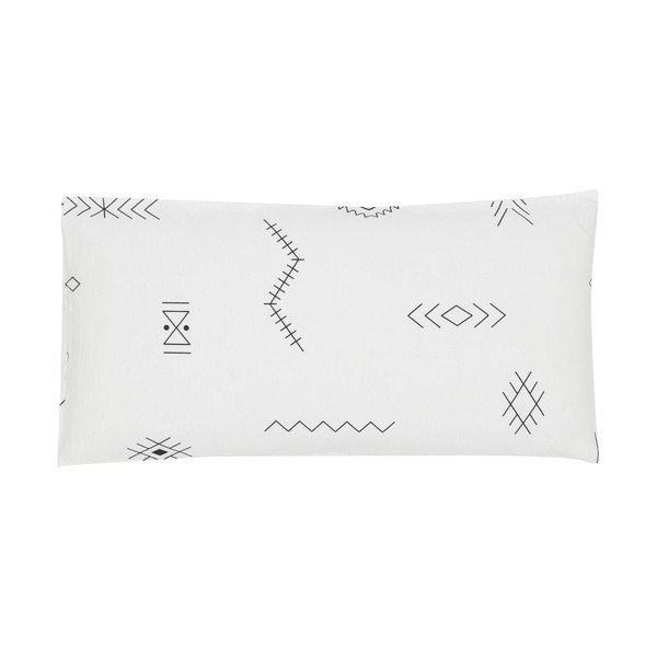 Federa decorativa in flanella bianca, 40 x 80 cm - Westwing Collection
