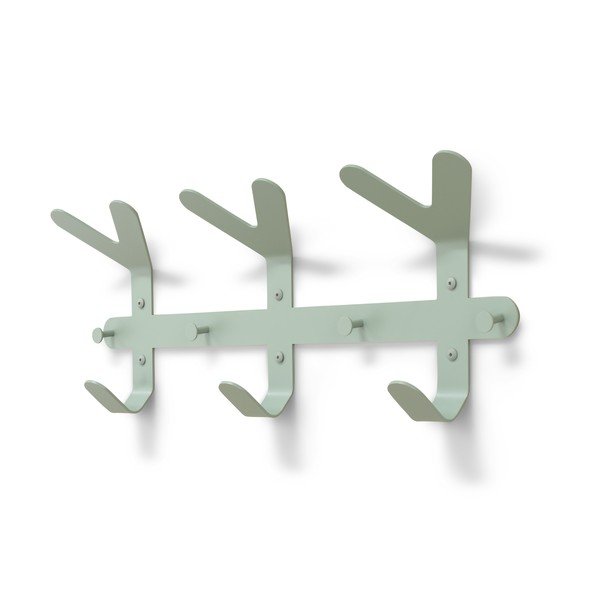 Attaccapanni da parete verde polveroso in acciaio 66 cm Frondo – Spinder Design
